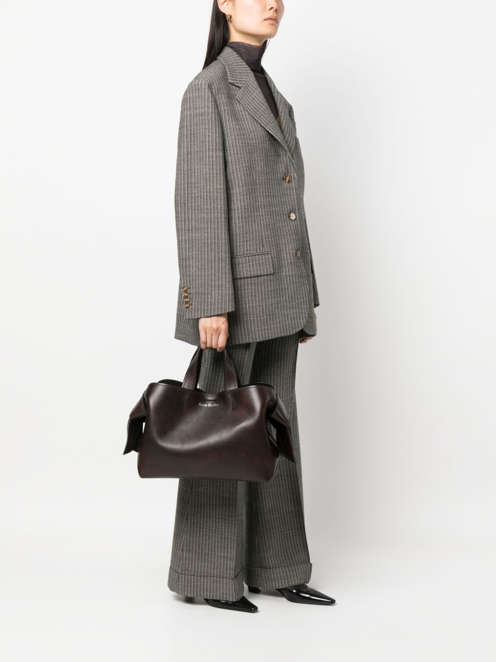 Acne Studios Musubi leren shopper - Bruin