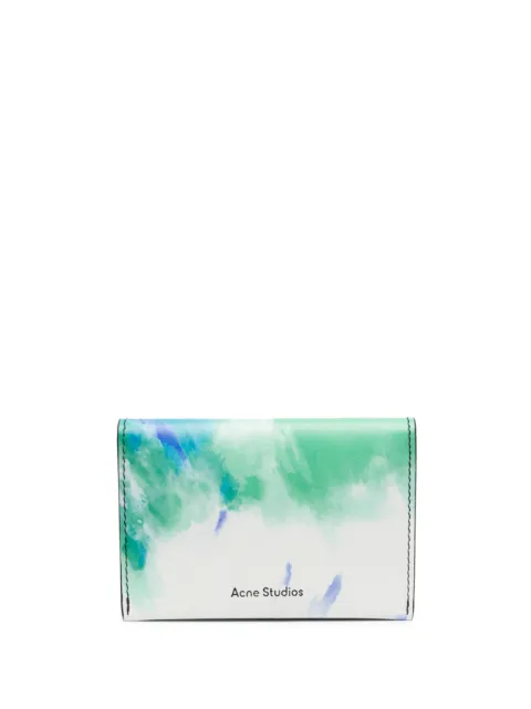 Acne Studios cartera plegable con estampado abstracto