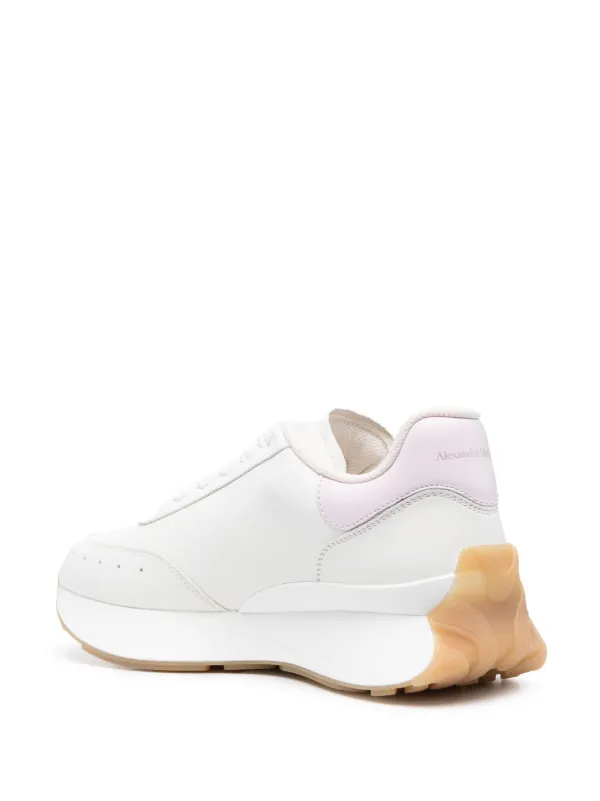 Alexander McQueen Sprint Runner lace-up Sneakers | White