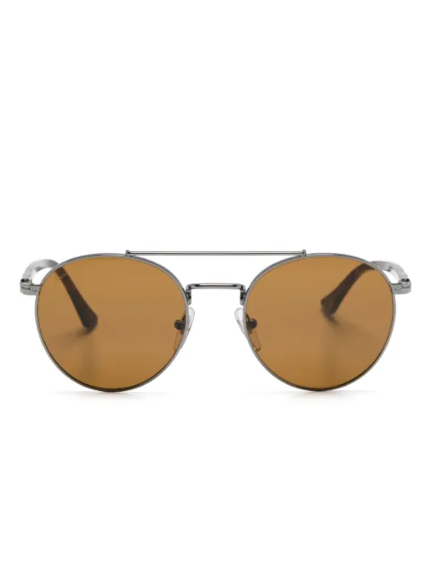 Persol tortoiseshell-effect round-frame sunglasses