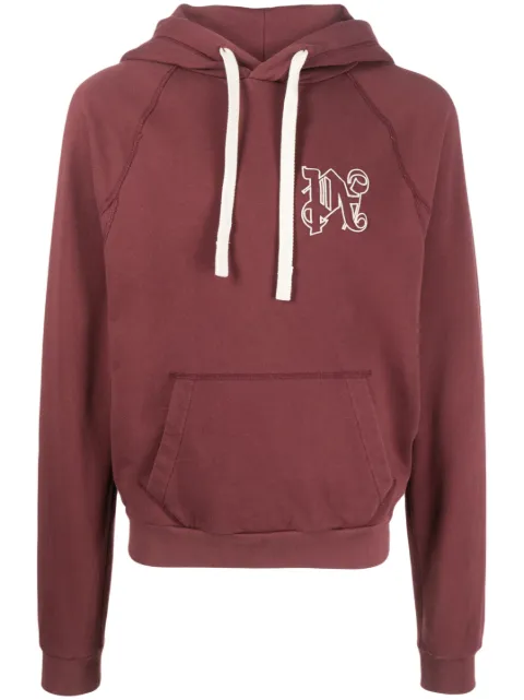 Palm Angels hoodie con monograma bordado