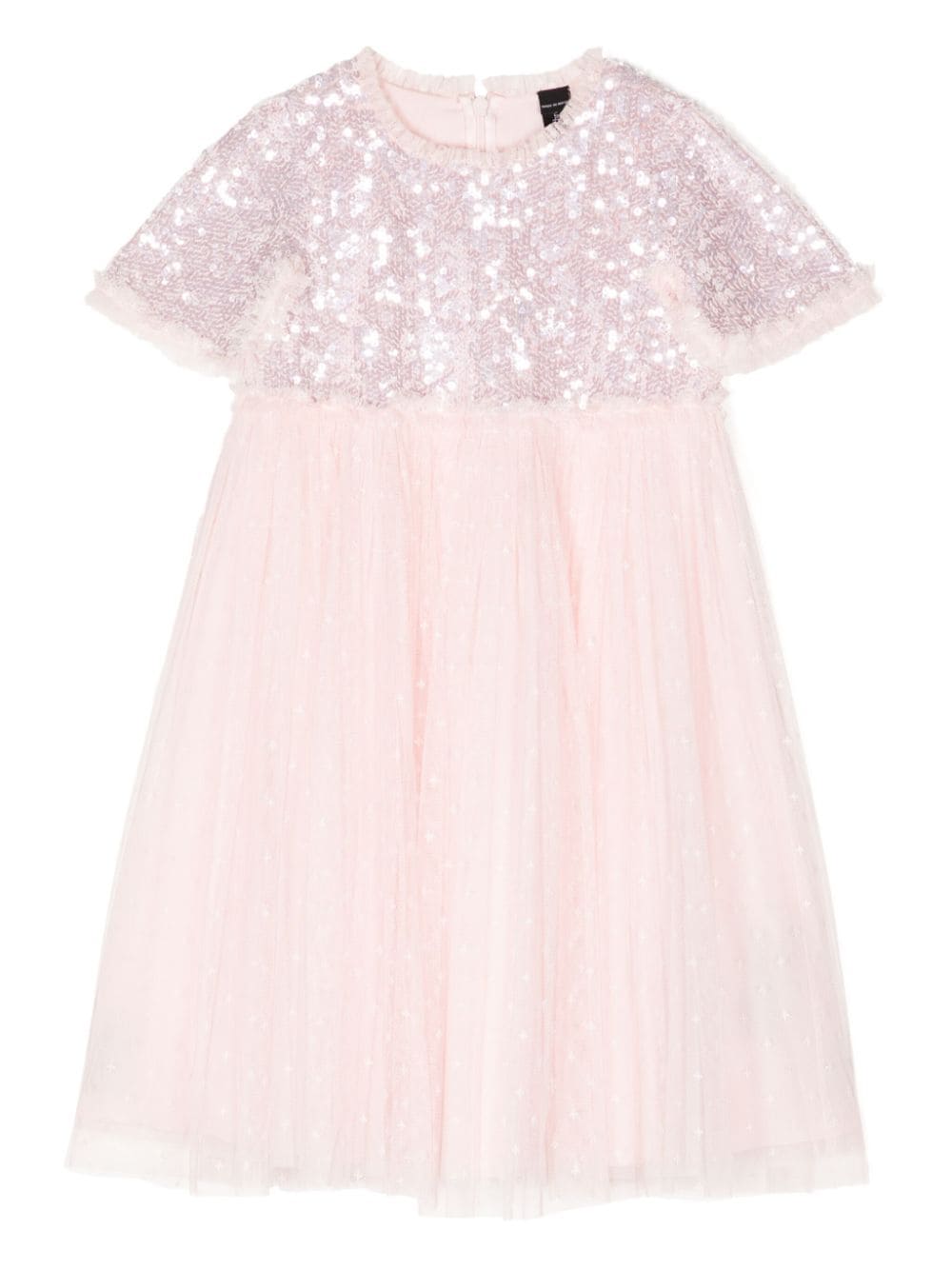 Needle & Thread Kids' Mila Gloss Sequin-embellished Dress In Pink