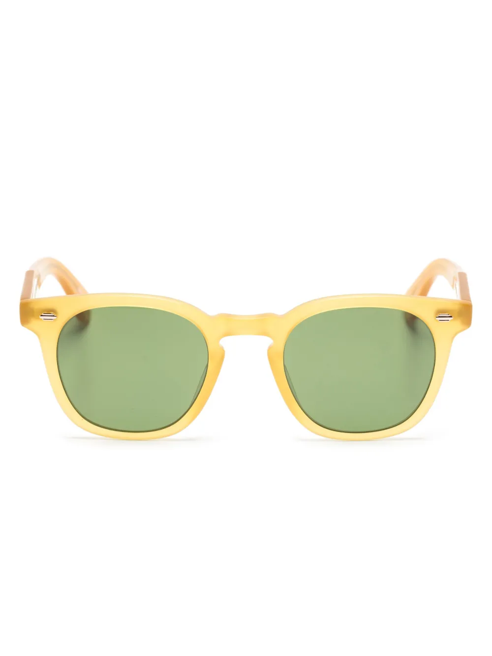 Garrett Leight Byrne round-frame sunglasses | Yellow | Image 1