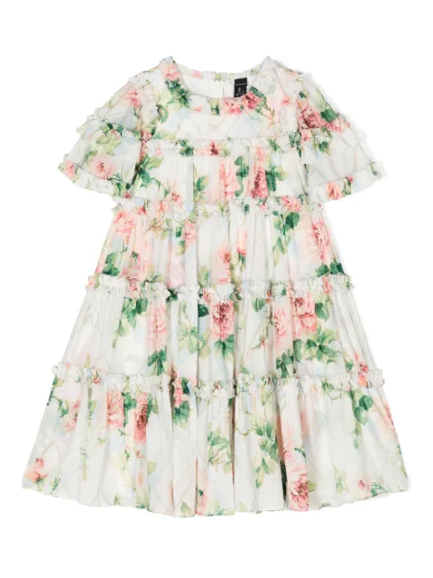 NEEDLE & THREAD KIDS floral-print flared dress 