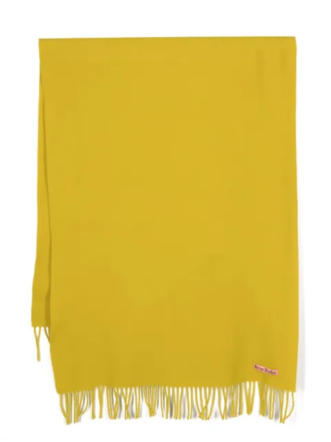 Acne Studios fringed-edge wool scarf