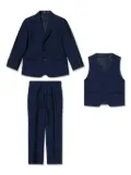HOUSE OF CAVANI KIDS single-breasted three-piece suit - Blue