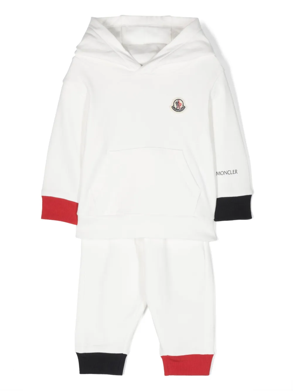 Image 1 of Moncler Enfant logo-appliqué hooded tracksuit