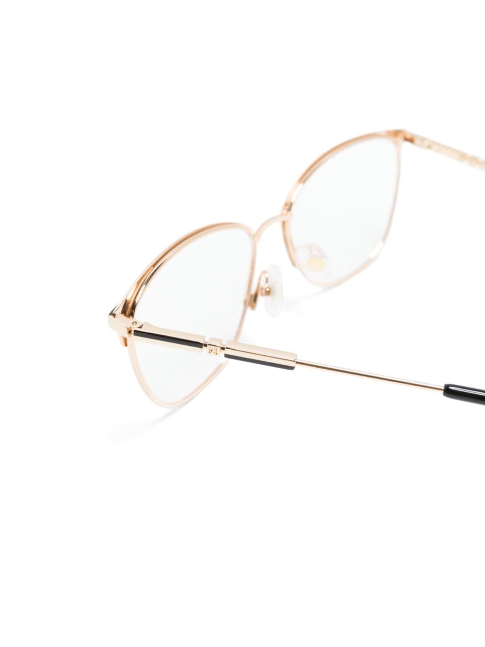 Shop Carolina Herrera Cat-eye Frame Glasses In Schwarz