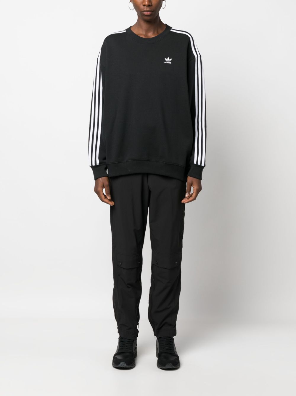 adidas Sweater met geborduurd logo - Zwart