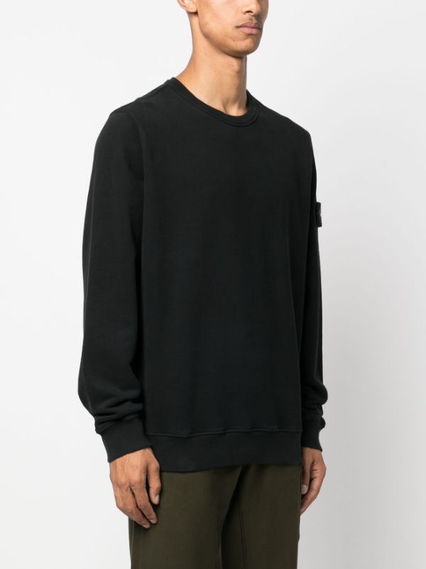 Stone island 2025 sweater zwart