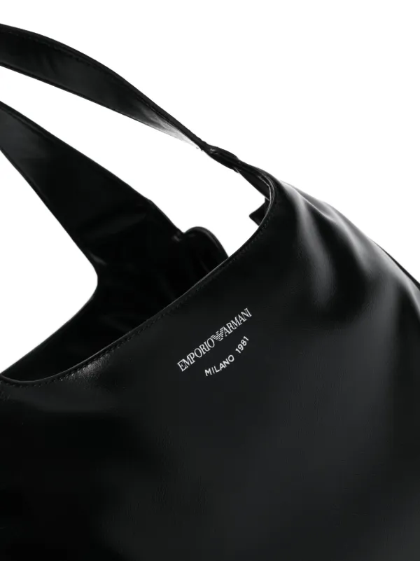 Black patent on sale armani bag