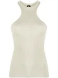 ANDREĀDAMO ribbed racerback tank top - Grey
