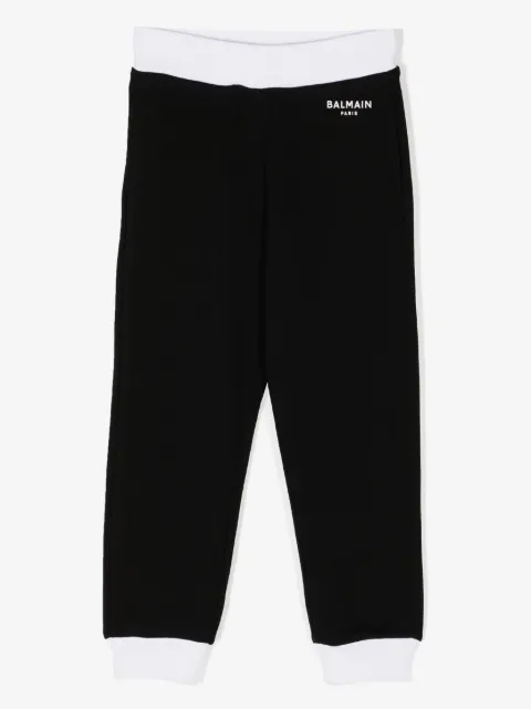 Balmain Kids pantalones de chándal con logo estampado