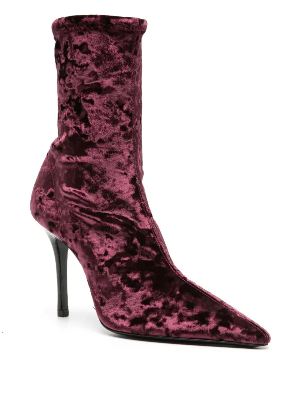 Crushed 2024 velvet boots