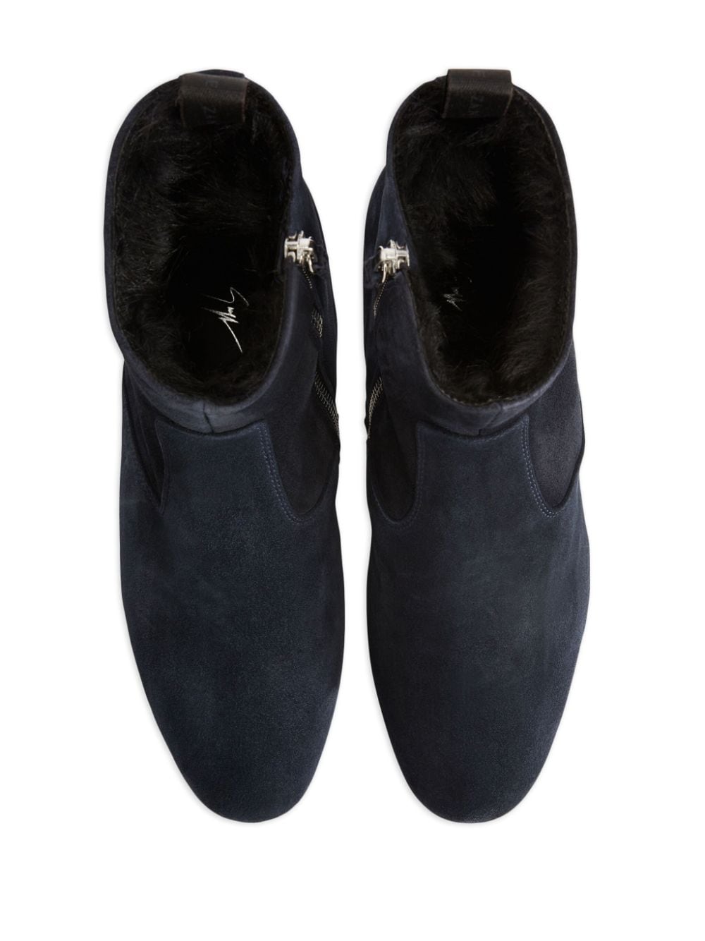 Shop Giuseppe Zanotti Ron Almond-toe Boots In Black