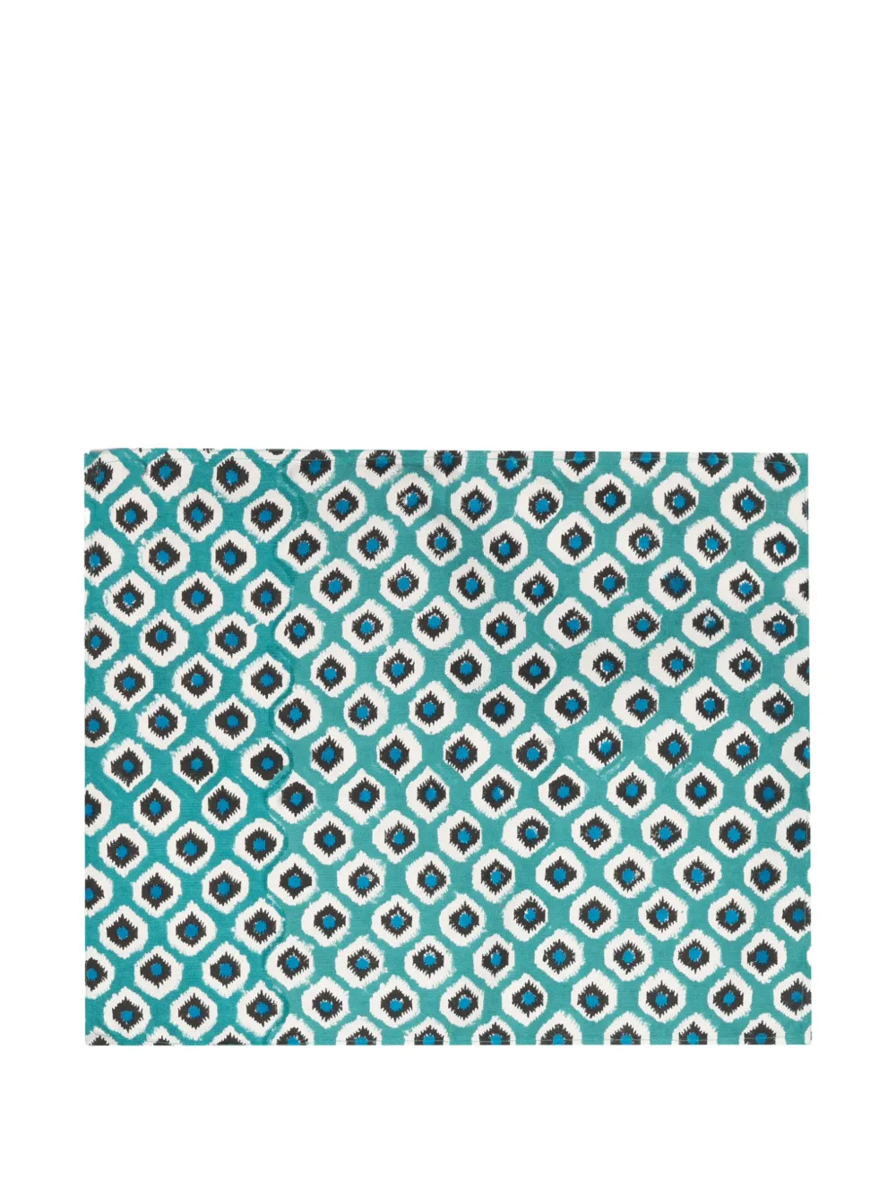 Les-Ottomans abstract-print cotton placemats (set of four) | Blue | Image 1