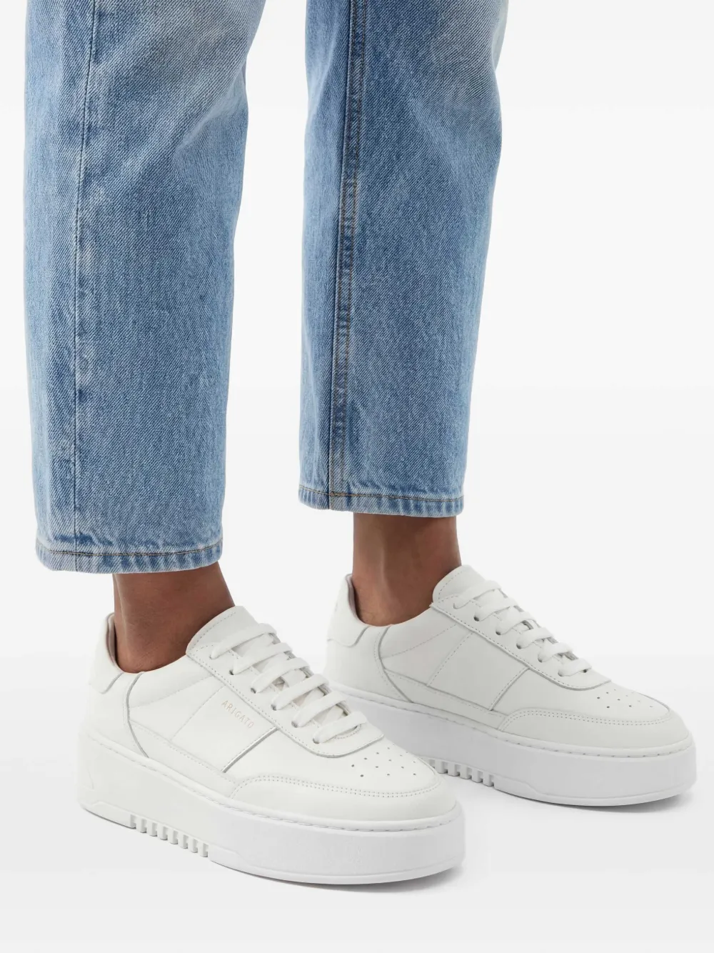 Axel Arigato Orbit Vintage Leather Sneakers | White | FARFETCH