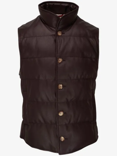 Brunello Cucinelli chaleco acolchado con botones