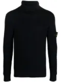Stone Island Compass-patch roll-neck jumper - Blue