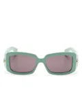 Gucci Eyewear Double G rectangle-frame sunglasses - Green