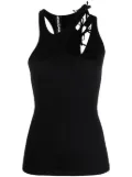 ANDREĀDAMO cut-out tank top - Black