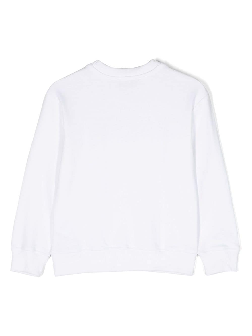 Moschino Kids Sweater met logoprint - Wit