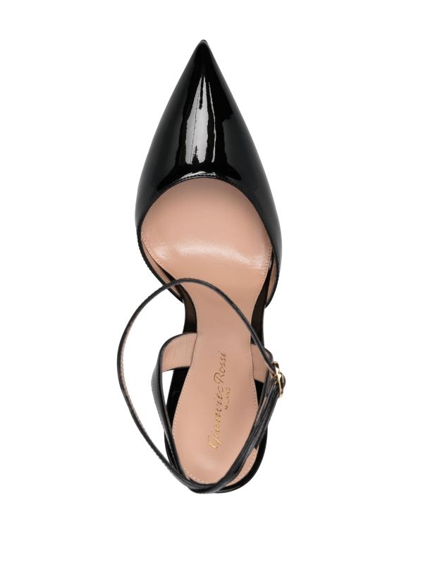 Gianvito Rossi 130mm Patent Pointed Sandals - Farfetch