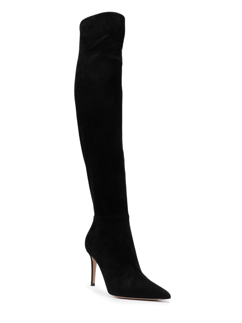 Shop Gianvito Rossi Cuissarde 90mm Knee-length Boots In Schwarz