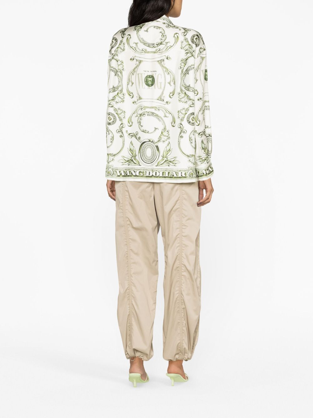 Affordable Alexander Wang Money-print silk shirt Women