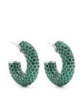 Amina Muaddi crystal-embellished earrings - Silver