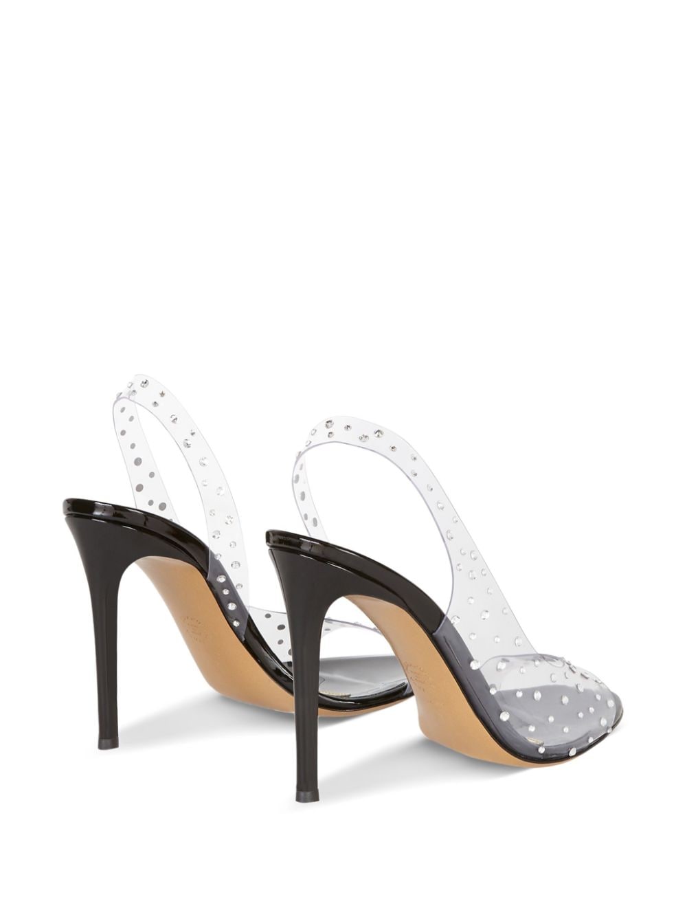 Shop Giuseppe Zanotti Constance 105mm Crystal-embellished Sandals In White