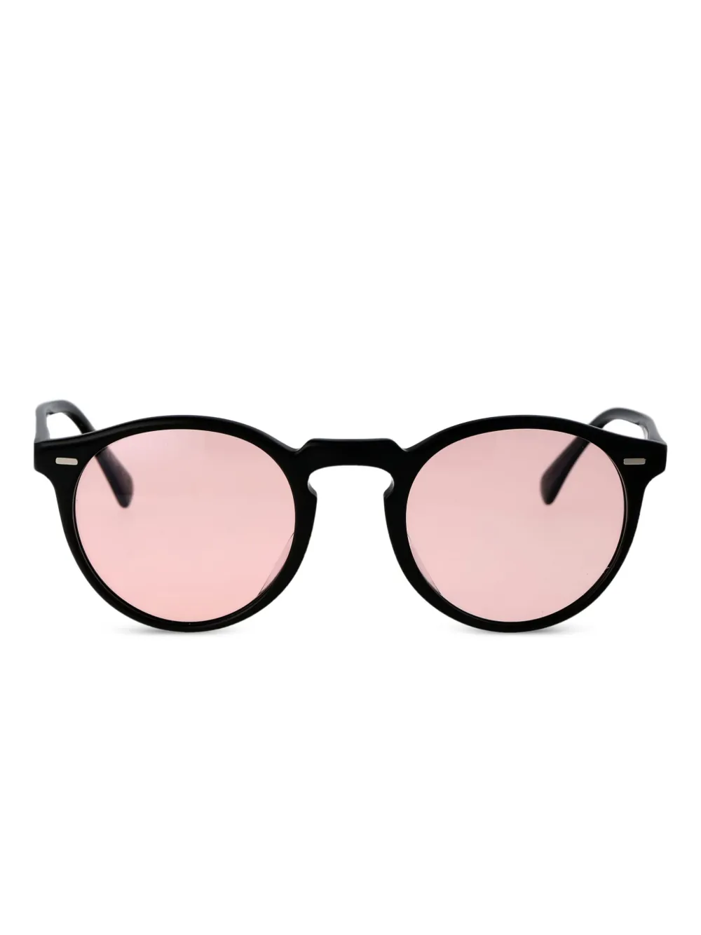 Oliver Peoples Gregory Peck Sun ラウンドフレーム サングラス - ブラック Oliver Peoples Gregory Peck Sun ラウンドフレーム サングラス - ブラック