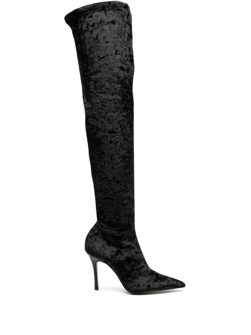 Arteana over-the-knee velvet boots Black