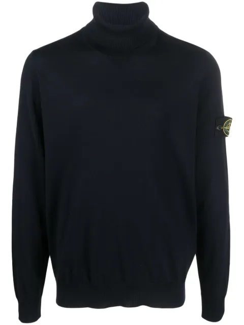 Stone Island roll-neck virgin wool jumper