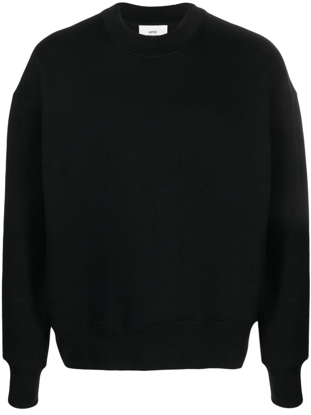 AMI Paris logo-patch long-sleeved Sweatshirt - Farfetch