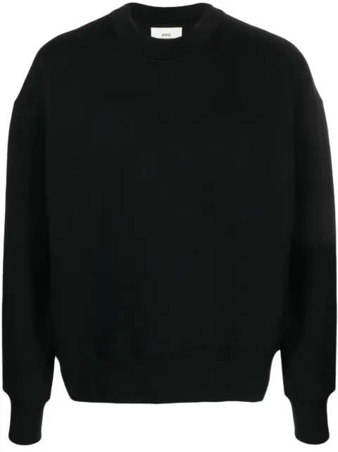 AMI Paris logo-patch long-sleeved sweatshirt
