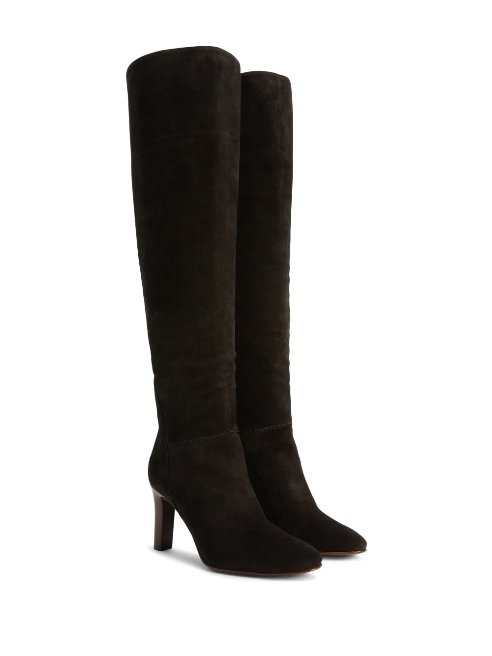 Giuseppe Zanotti Hattie 105mm suede knee-high boots - Zwart