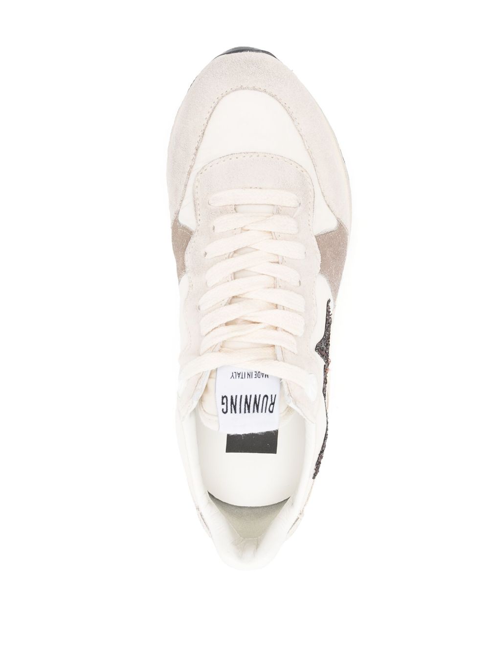 Golden Goose Glitter star-patch Suede Sneakers - Farfetch