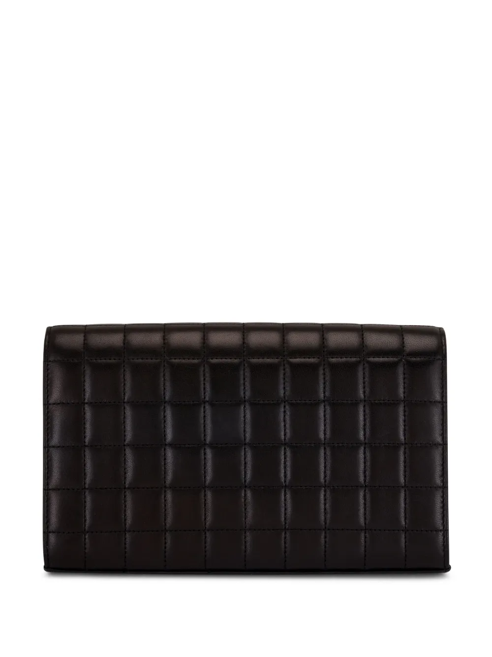 Saint Laurent Gewatteerde portemonnee - Zwart