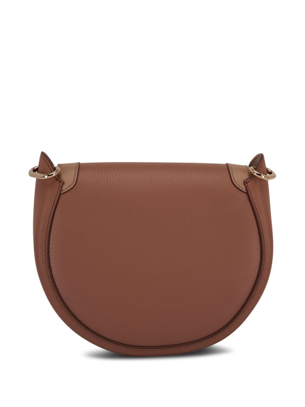 Shop Chloé Small Arlene Logo-debossed Crossbody Bag In Brown