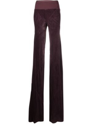 We11done Flared Style Trousers - Farfetch  Flare leggings, Black flare  pants, Black flares