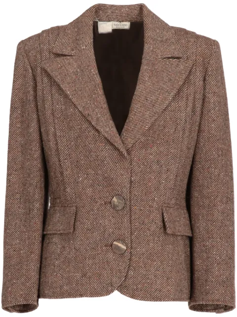 Valentino Garavani Pre-Owned 1980 herringbone wool jacket