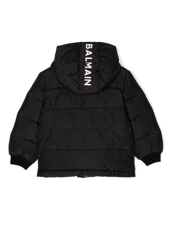 Balmain Kids ロゴ キルティング パデッドジャケット - Farfetch