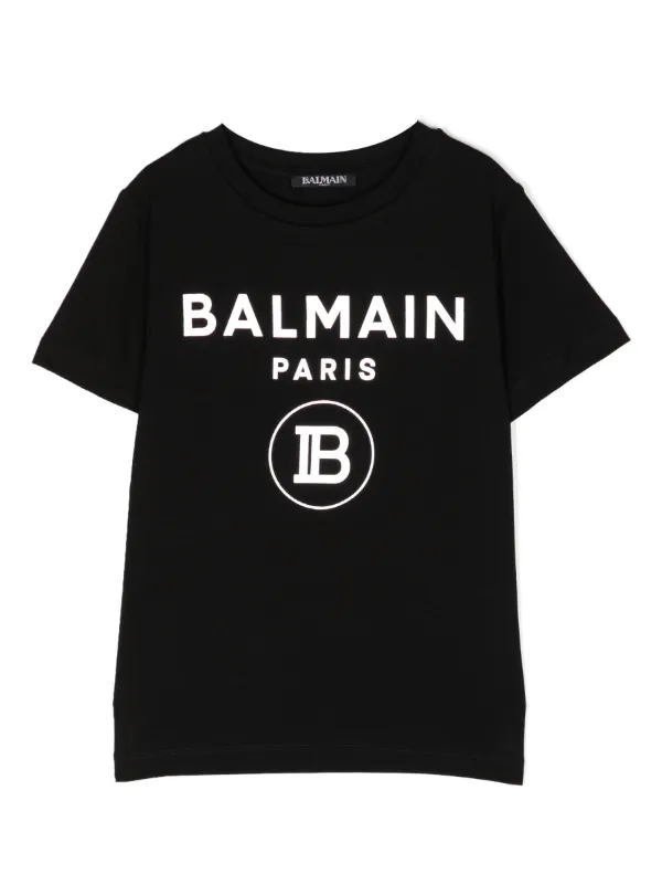 BALMAIN - BALMAIN　KIDS ラミネートロゴＴシャツ 20650653_50632694_600.jpg