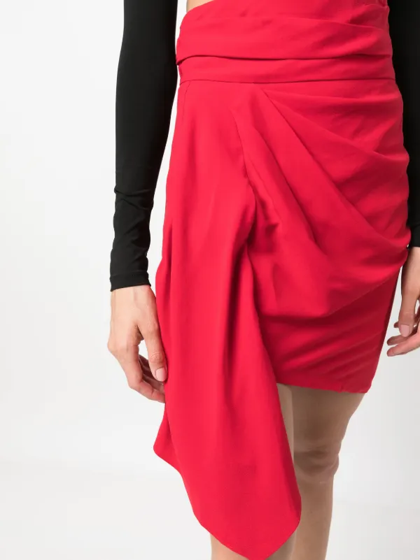 IRO Kemil Asymmetric Skirt | Red | FARFETCH JO IRO Kemil Asymmetric Skirt | Red | FARFETCH JO