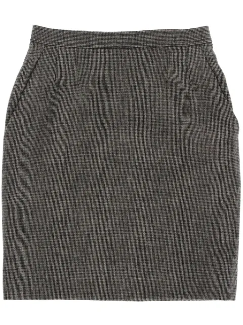 Saint Laurent Pre-Owned 1980s wool pencil skirt