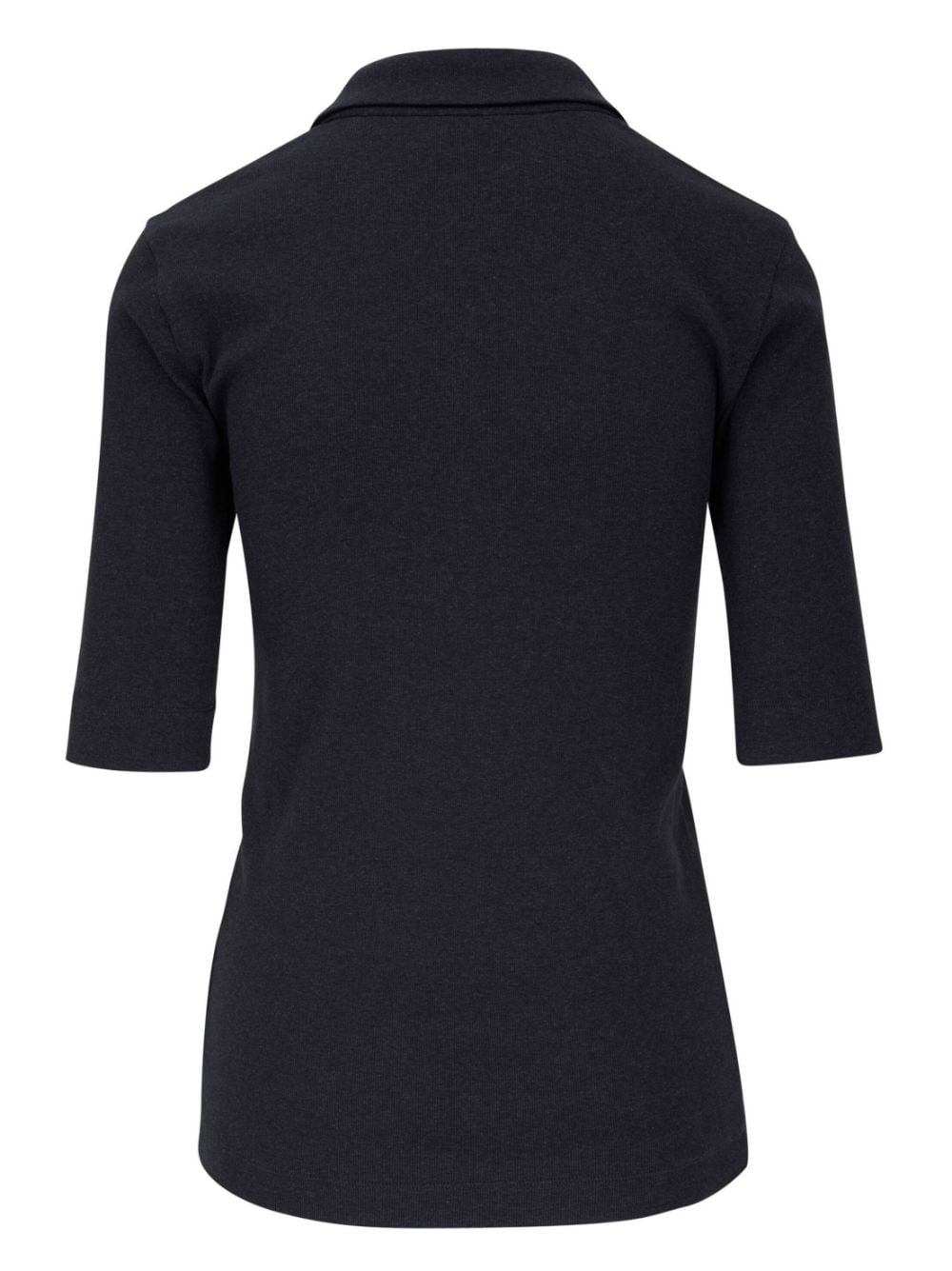 Shop Brunello Cucinelli V-neck Half-sleeves Top In Black