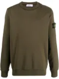 Stone Island Compass-patch cotton sweatshirt - Green
