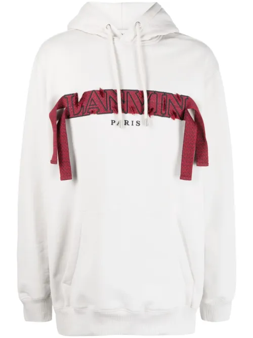 Hoodie oversize à logo appliqué - Lanvin - Modalova