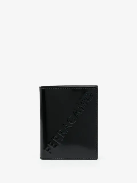 Ferragamo logo-debossed bi-fold leather wallet